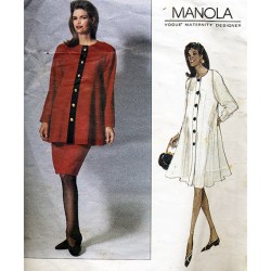 2969 MANOLA EZ MATERNITY FLARE DRESS, TUNIC,SKIRT PATTERN 6-10